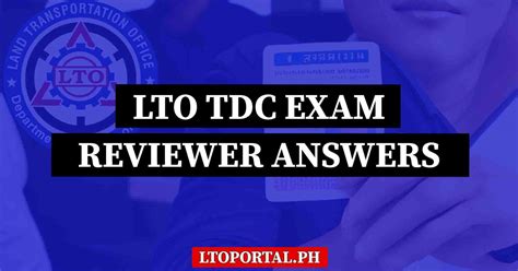 tdc exam reviewer|2022 LTO Exam Reviewer with Answers in English .